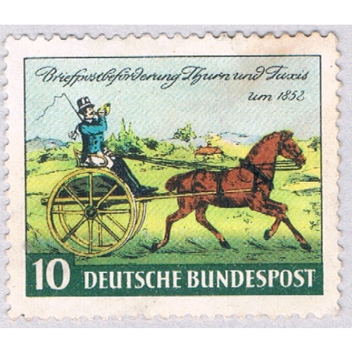 Germany 692 Used Thurn and Taxis Mail Carriage 1846 1952 CV 2.75 (BP84106)
