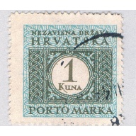 Croatia J12 Used Postage Due 1k 2 1943 (BP84122)