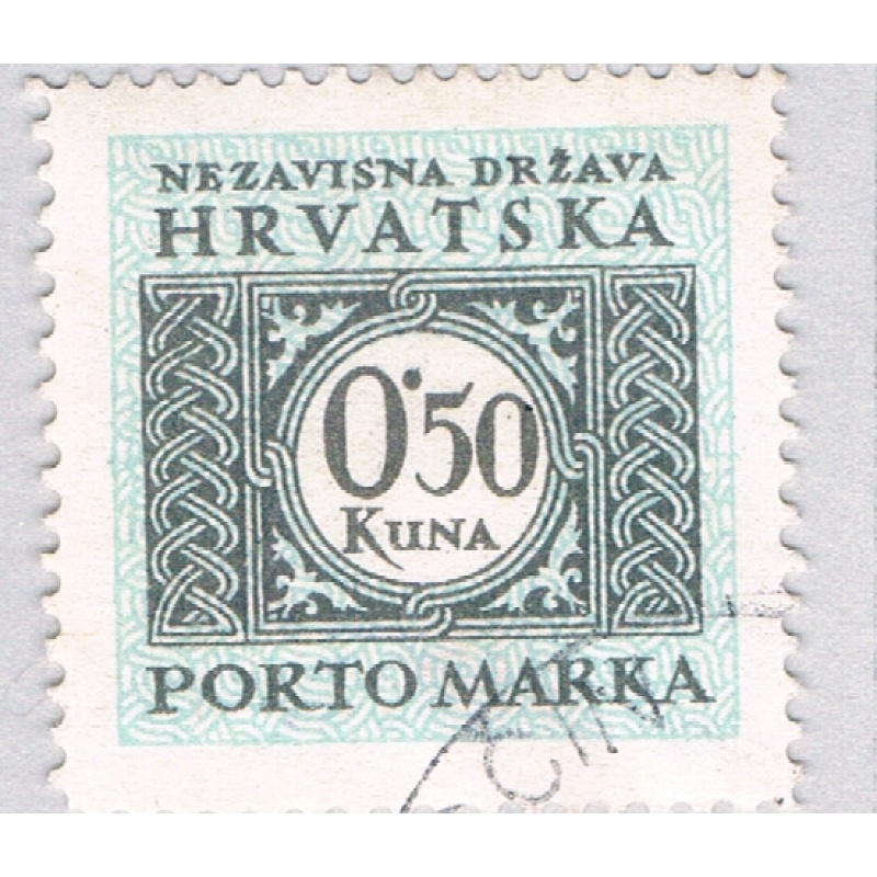 Croatia J11 Used Postage Due .5k 1 1943 (BP84125)