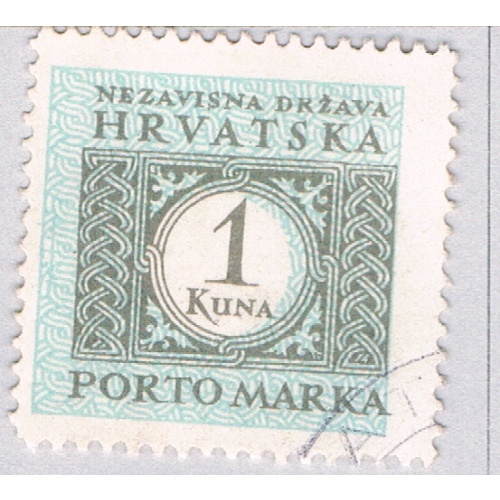Croatia J12 Used Postage Due 1k 1 1943 (BP84129)