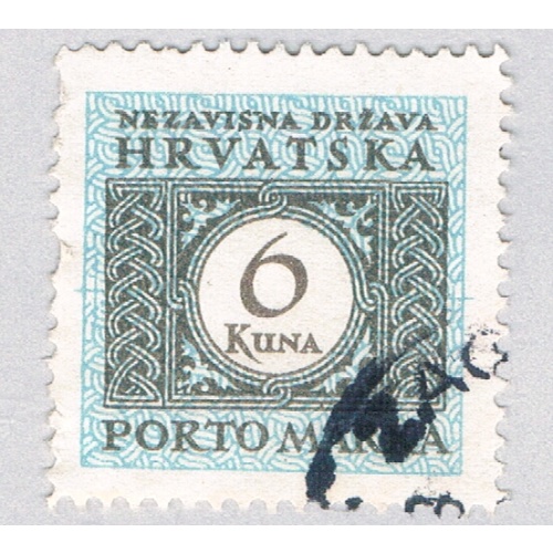Croatia J16 Used Postage Due 6k 1943 (BP84132)