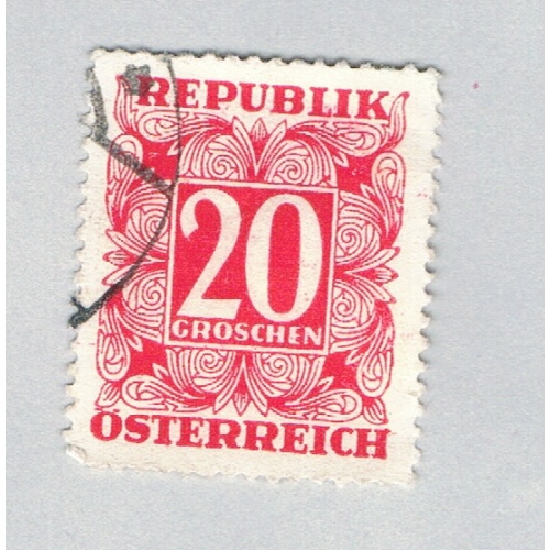 Austria J238 Used Numeral 20 1951 (BP84219)