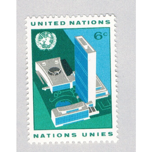 UN NY 187 MNH Buildings 1968 (BP84313)
