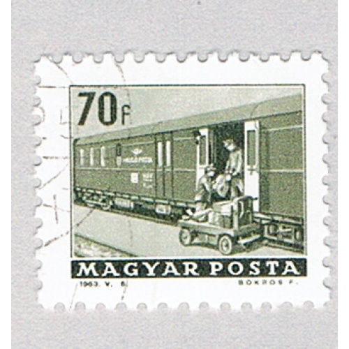 Hungary  Used Train green  (BP84531)