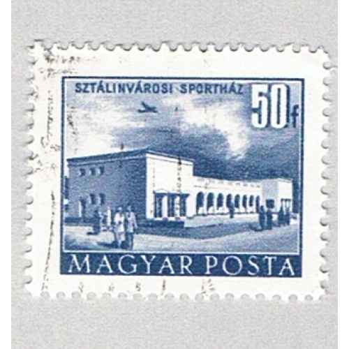 Hungary  Used Building blue  (BP84532)