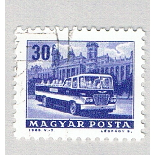 Hungary  Used Bus Blue  (BP84534)