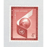 UN NY C5 MNH World and UN-Symbol 1957 (BP84805)