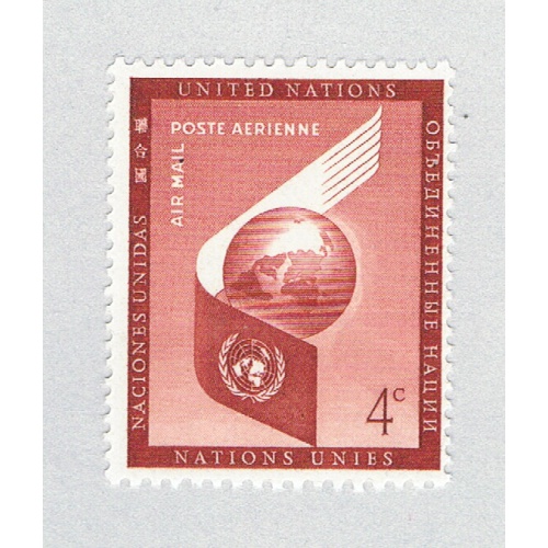 UN NY C5 MNH World and UN-Symbol 1957 (BP84805)