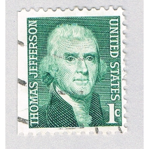 US 1299 Used Thomas Jefferson 1c 1968 (BP85041)