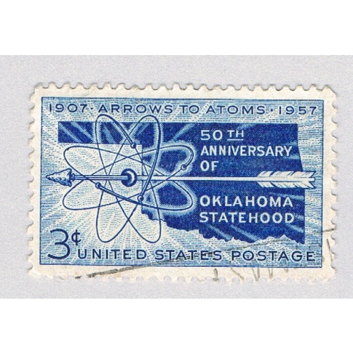 US 1092 Used Oklahoma Statehood 1957 (BP85307)