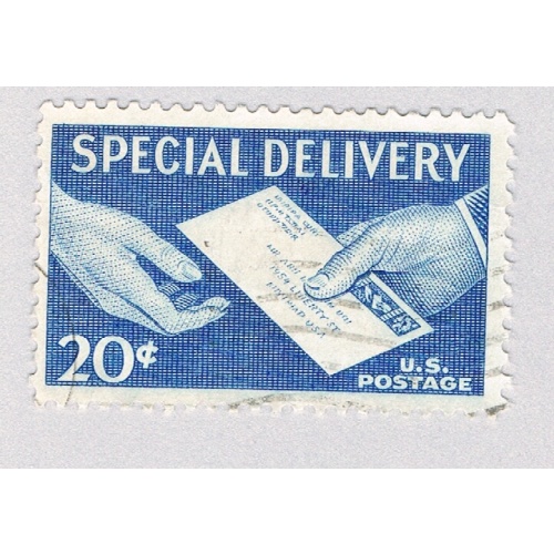 US E20 Used Special Delivery Hands and Letter 1 1954 (BP85317)