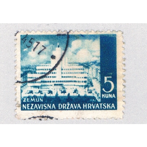 Croatia 39 Used Modern building at Zemun 1942 (BP85601)