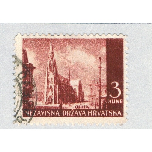 Croatia 36 Used Cathredral 2 1941 (BP85724)
