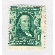 US 300 Used Benjamin Franklin 2 1903 (BP85932)