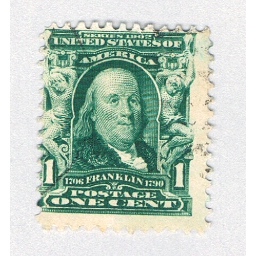 US 300 Used Benjamin Franklin 2 1903 (BP85932)