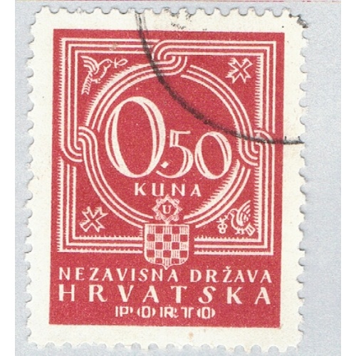 Croatia J6 Used Number in Medal 1941 (BP86022)