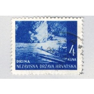 Croatia 37 Used Drina River 1 1941 (BP86622)