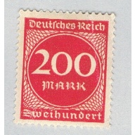 Germany 230 MLH 200 in circle 1923 (BP87009)