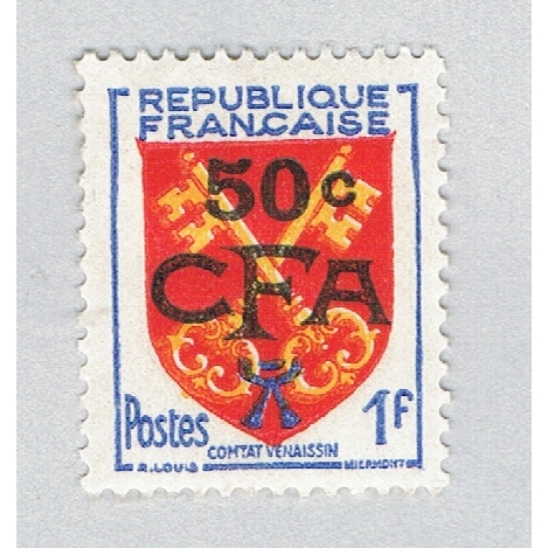 France 311 MLH  Venaissin Coat of Arms surcharged 1955 (BP87027)