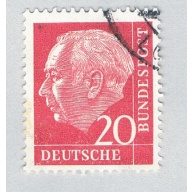Germany 710 Used Prof. Dr. Theodor Heuss 1954 (BP87028)