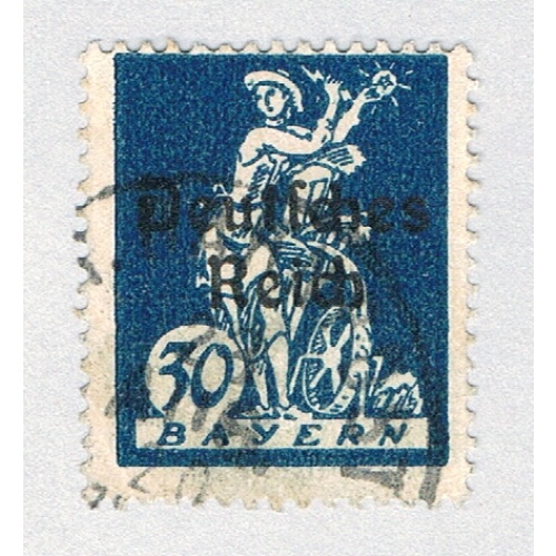 Bavaria 260 Used MLH Stamps of Bavaria overprinted 1 1920 CV 1.60 (BP87137)