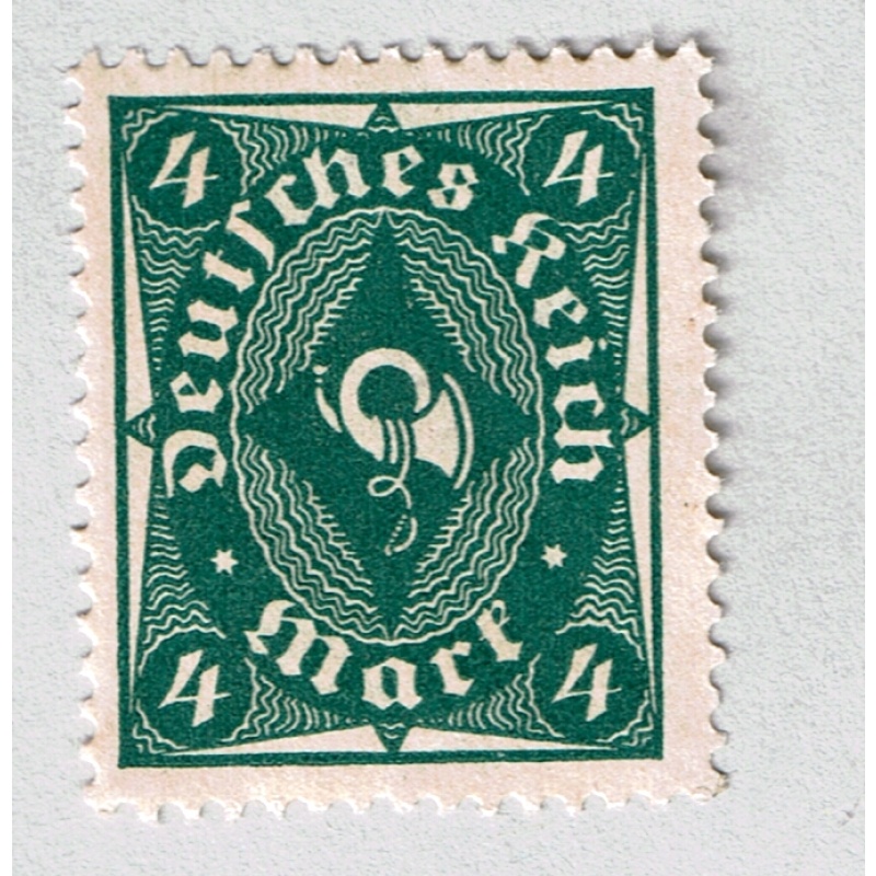 Germany 179 Unused Post Horn 4pf 1922 CV 1.50 (BP87335)