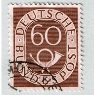 Germany 682 Used Post Horn 60pf 1951 (BP87338)