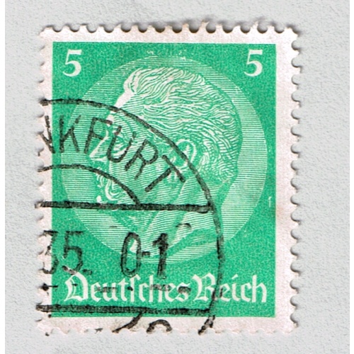 Germany 392 Used Von Hindenberg 5pf 1938 (BP87340)