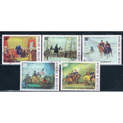 Burkina Faso 365-67;C209-10 Used set American Bicentennial 1975 CV 4.15 (HV0429)