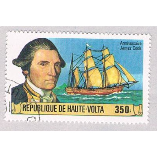 Burkina Faso 477 Used Capt Cook and Resolution 1 1978 CV 1.00 (BP52110)