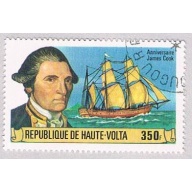 Burkina Faso 477 Used Capt Cook and Resolution 1 1978 CV 1.00 (BP52111)