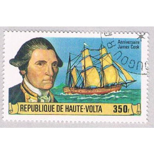 Burkina Faso 477 Used Capt Cook and Resolution 1 1978 CV 1.00 (BP52111)