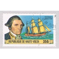Burkina Faso 477 Used Capt Cook and Resolution 1978 CV 1.00 (BP45416)
