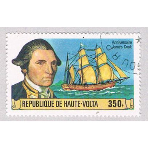 Burkina Faso 477 Used Capt Cook and Resolution 1978 CV 1.00 (BP45416)
