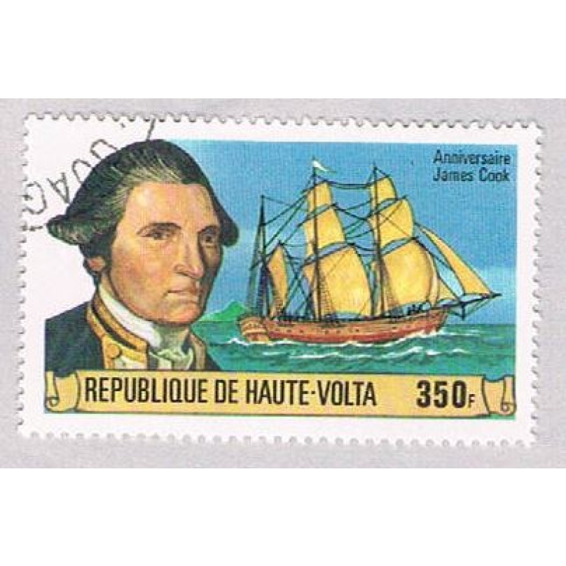 Burkina Faso 477 Used Capt Cook and Resolution 1978 CV 1.00 (BP5217)