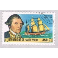 Burkina Faso 477 Used Capt Cook and Resolution 1978 CV 1.00 (BP5219)