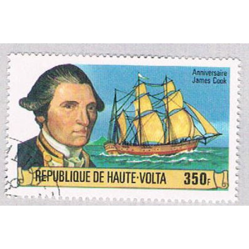 Burkina Faso 477 Used Capt Cook and Resolution 2 1978 CV 1.00 (BP45418)