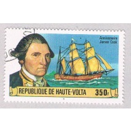 Burkina Faso 477 Used Capt Cook and Resolution 2 1978 CV 1.00 (BP52113)