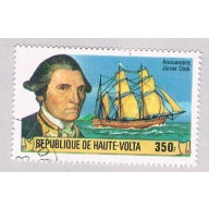 Burkina Faso 477 Used Capt Cook and Resolution 2 1978 CV 1.00 (BP52114)