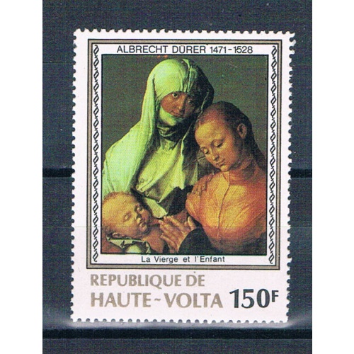 Burkina Faso 482 Unused Virgin and Child 1978 CV 1.40 (HV0305)+