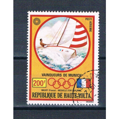 Burkina Faso C119 Used Olympic Sailing 1972 (MV0377)+