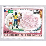 Burkina Faso C198 Used Soccer 1974 CV 1.10 (BP4846)