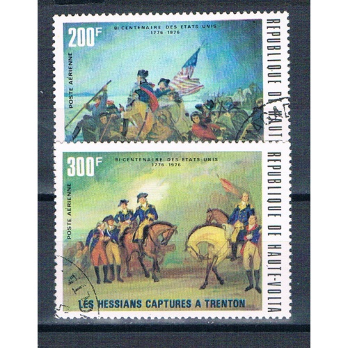 Burkina Faso C209-10 Used American Bicentennial 2 1976 CV 1.65 (HV0366)