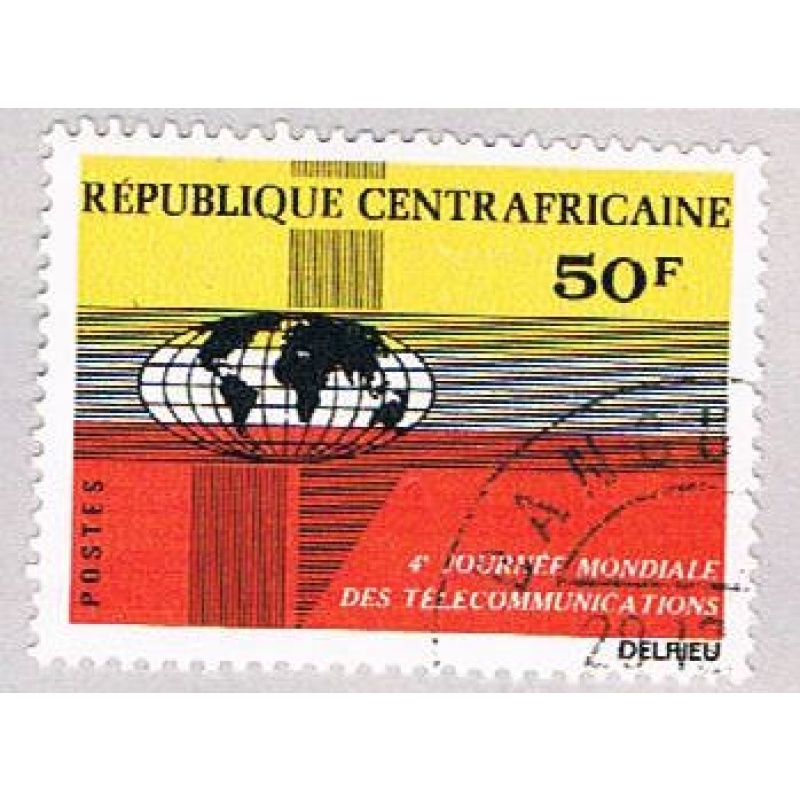 Central Africa 159 Used Globe 1972 (BP46624)