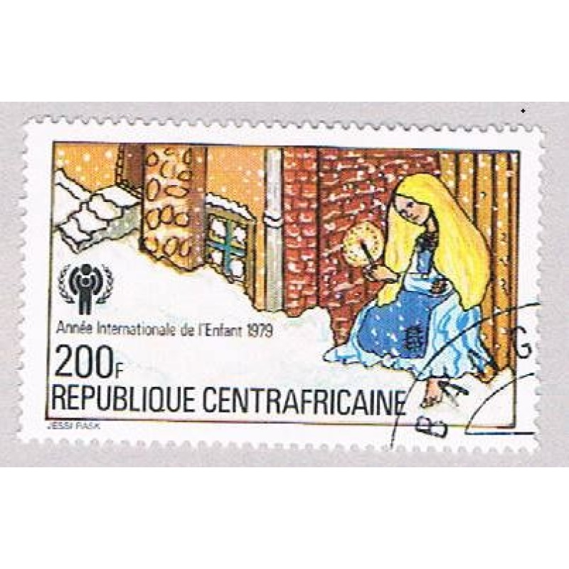 Central Africa 396 Used Little match girl 1 1979 (BP46410)