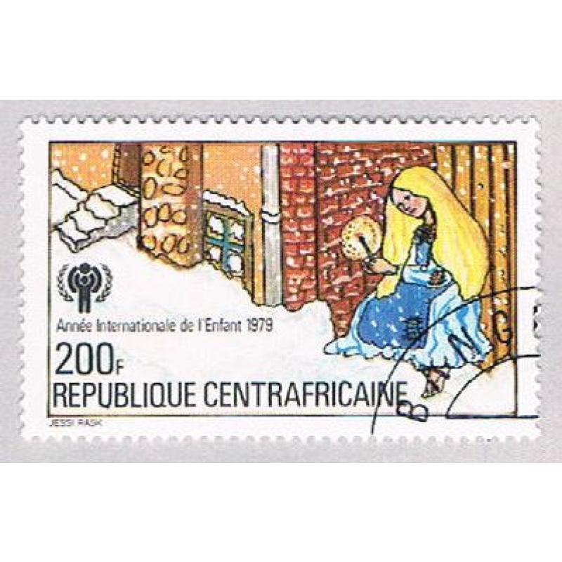 Central Africa 396 Used Little match girl 1979 (BP46409)