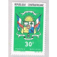 Central Africa O6 MLH Flags 1965 CV 1.10 (BP5136)
