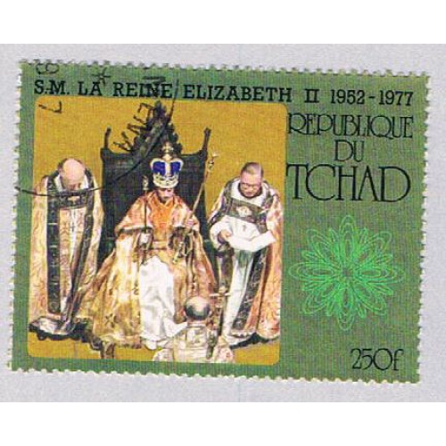 Chad 328 Used QEII Coronation 1977 (BP48507)