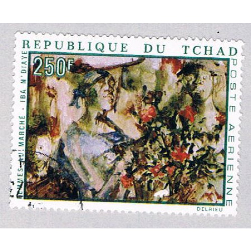 Chad C62 Used Woman at market 1970 CV 1.00 (BP4847)