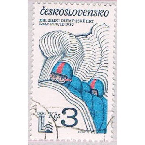 Czechoslovakia 2292 Used Bobsled 1980 (BP44309)